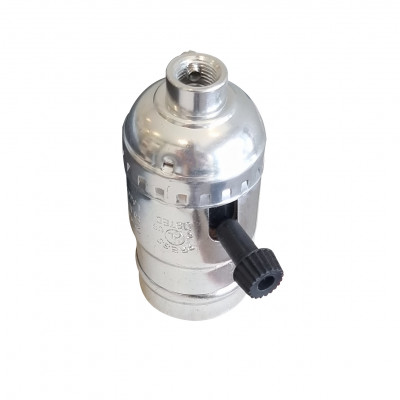 ALUM. E27 BULB SOCKET,  UL APPROVAL,  3 STEPS SWITCH